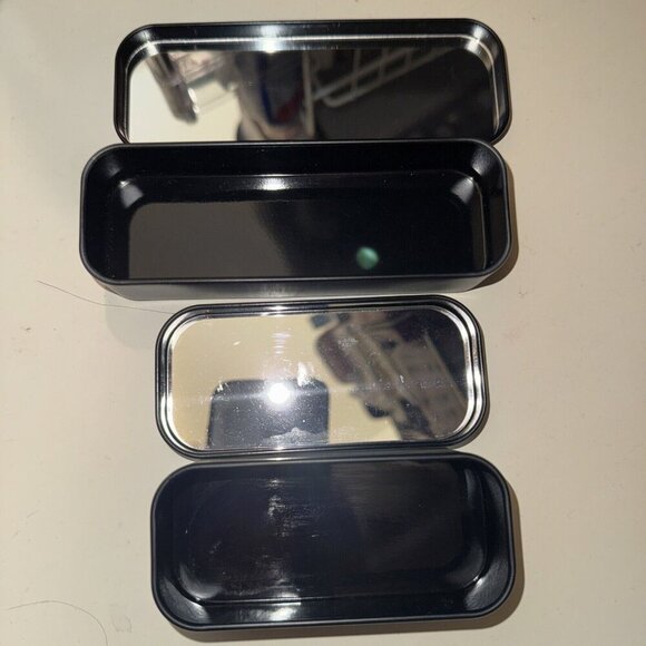 EMPTY Nudestix Small Metal Case with internal mirror  Pack of 2 - Picture 2 of 4